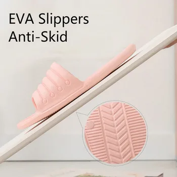 Naujas Unisex Šlepetės Vasaros Namų Patalpų Moterų Moterų Sandalai neslidus EVA Butas Batai Candy Spalva Moterys Vyrai Fifo Skaidrės