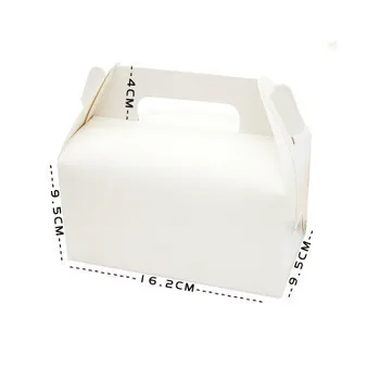 50 Vnt Kraft Popieriaus Dėžutėje Su Rankena Vestuvių Dovanų Dėžutėje Blynai Pakuotės Grupė Gimtadienio Desertas Kepimo Paketą Slapukus Cupcake Dėžutę
