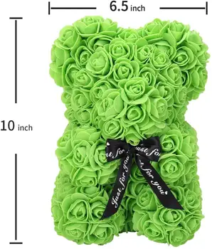 25 cm Teddy Rose Lokys Dirbtiniai PE Gėlių Lokys Rose Valentino Diena Draugei, Moterys, Žmonos, Motinos Diena Dovanos