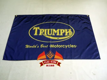 Triumph Motociklų Vėliavos 3x 5ft Poliesteris,90X150 CM,vėliavos karalius,žalia Triumfas reklama