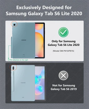 Tablet Case for Samsung Galaxy Tab S6 Lite Atveju-Ultra Plonas Smart 
