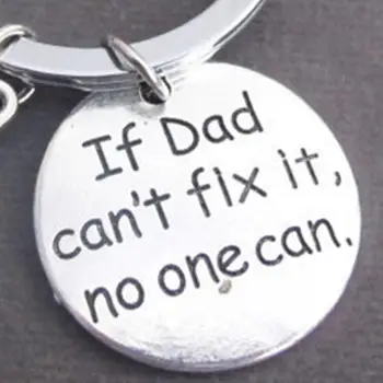 Jei Tėtis negalite Taisyti Niekas Negali Rankiniai Įrankiai Keychain Tėtis TĖTIS paketų prižiūrėtojų raktinę Gimtadienio Dovanos Tėčiui Tėvo Dienos Dovanos Key Chain Raktų pakabukas