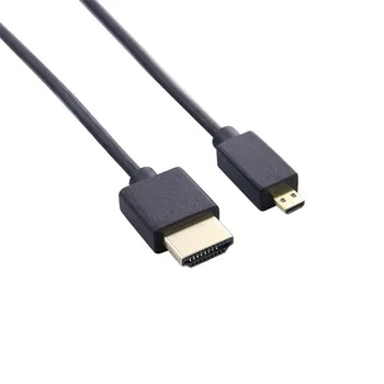 OT 3.0 mm (Super Minkštas HDMI-2.0 Male Micro Mini HDMI suderinamus Plonas Trumpas Kabelis 2k 4k Hd @60hz lengvi Nešiojamieji 30 cm 60cm