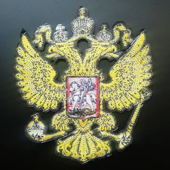 Išskirtinį Rusijos vėliava, Herbas Pleistrai Geležies Kailis Bauda Erelis Atgal Gumos Siuvinėjimas, Drabužių Priedai Dviratininkas Lopai