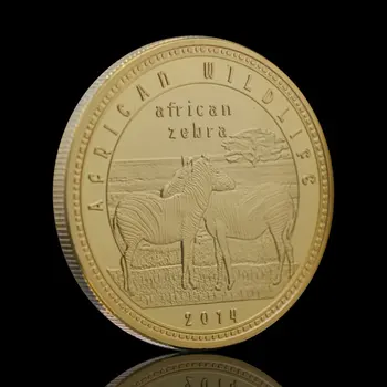 Paauksuoti Afrikos Laukinės Gamtos Zebra Zambijos Kvača Gyvūnų Suvenyrai Monetos Medalis Kolekcines Iššūkis Monetos Dovana Challenger