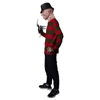 Nightmare on Elm Street-Munker Gatvės Fredis Kriugeris Top Marškinėliai Tik Cosplay Kostiumas