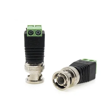 1/2/5 vnt DC BNC vyrų prijunkite prie gnybtų adapteris tinka LED šviesos juosta stebėjimo kamerų vaizdo kameros jungtis