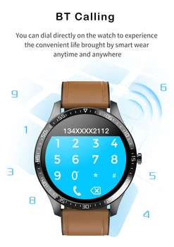 Willgallop L8 Smart Watch Vyrų BT Skambina IP68 Vandeniui EKG PPG Širdies ritmo Fitness Tracker Kūno Temperatūra, Skirta 
