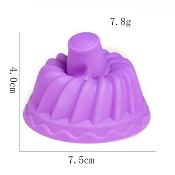 5VNT Silikono Torto Formos 3D Spiralės Blynai Taurė Pyragai, bandelės, Minkštas Pyragas Pudingas Pelėsių Virtuvės Valgių Kepimo Formų Dekoravimo Įrankiai