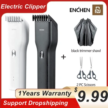 ENCHEN Padidinti Clipper USB Elektriniai Plaukų Žoliapjovės, Vyrus, Suaugusiems Vaikams Įkraunama Plaukų Pjovimo Staklės Professional žirklės