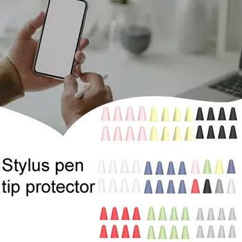 8pcs Silikono Pakeisti Patarimas Atveju Plunksnų Apsaugine danga Odos Apple Pieštukas 1 2 Touchscreen, Stylus Pen