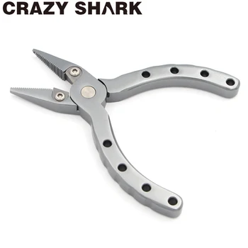 CrazyShark 115mm Mini Nešiojamieji Žvejybos Replės Aliuminio Lydinio Kablys Valiklis Nerijos Linijos Pjovimo Įrankiai, Karpių Žvejyba