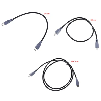 1pc 25/50/100cm Mini USB Type B Male Micro B Male 5 Pin Konverteris OTG Adapterio Sukelti Duomenų Kabelis