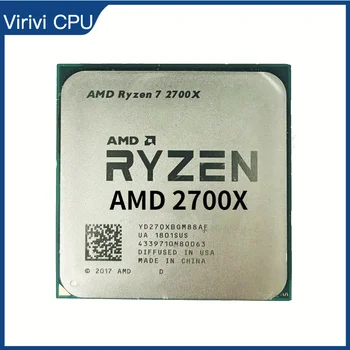 AMD Ryzen 7 2700X R7 2700X 3.7 GHz Aštuonių Branduolių Šešiolika-Sriegis CPU Procesoriaus L2=4M L3=16M 105W YD270XBGM88AF Lizdas AM4
