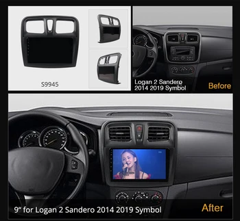 K7 Ownice 6G 128G Android 10.0 Automobilio radijo setero už Renault Logan 2 Sandero 2019 Simbolis Auto Garso 360 Panorama Optinis