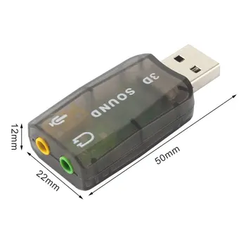 Aukštos Kokybės USB 2.0 Audio Ausinių, Mikrofono Lizdas Adapteris Keitiklis