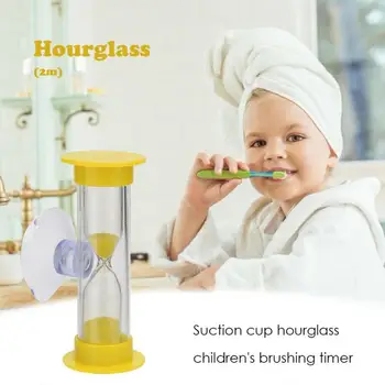 3 Min Darbalaukio Smėlio Laikrodis Hourglasses Laiko Vaikų Dantų Valymas Laikmatis su siurbtuko Smėlio Hourglasses Laikmatis Valyti Vaikas