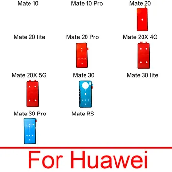 2vnt Atgal Akumuliatoriaus Korpuso Dangtelio Lipduko Klijai Lipnios Juostos Huawei Mate 10 20 20X 30 RS Pro Lite 4G 5G atsarginės Dalys