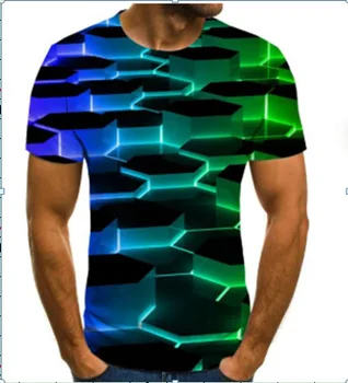 Vasarą Populiarus, 3D Modeliavimas Marškinėliai Kūrybos Vyrams trumpomis Rankovėmis T-shirt O Kaklo Atsitiktinis Sporto Marškinėliai Juokingas Cool T-shirt 2021
