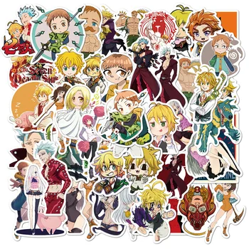 50PCS/daug Animacinių filmų Japonijos Anime Septynios Mirtinos Nuodėmės, Lipdukai Vandeniui, Skirti 