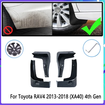 Automobilių Purvo Atvartais Toyota RAV4 RAV 4 XA40 40 2013~2018 m. m. 2016 m. 2017 Mudguard Splash Apsaugai Sparnas Mudflaps Auto Priedai