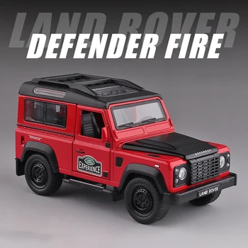 1:32 Land Rover Defender 110 VISUREIGIS Žaislas Lydinio Automobilių Diecasts & Žaislinės Transporto priemonės Automobilio Modelio Miniatiūra Masto Modelio Automobilių Žaislai Vaikams Dovanos