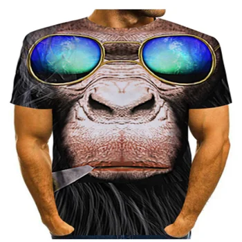 2021 naujas 3D spausdinimo mados poveikį, vyriški t-shirt trumparankoviai 3D apvalios kaklo marškinėliai vyrams/moterims t-shirt