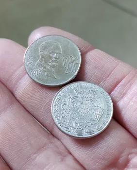 20mm Meksika 20 Centų Monetas, Amerikos Senas Originalus Retai Proginės Monetos Tiražas Realus
