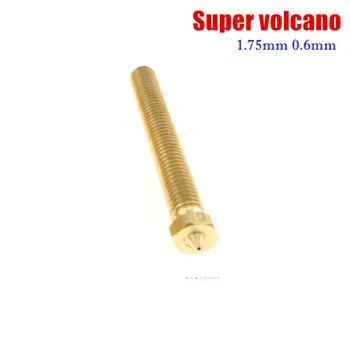 1pcs Super Vulkanas Šildymo Antgalis, Žalvario Pratęstas Antgalis, 0,6 mm 3D spausdintuvo dalys