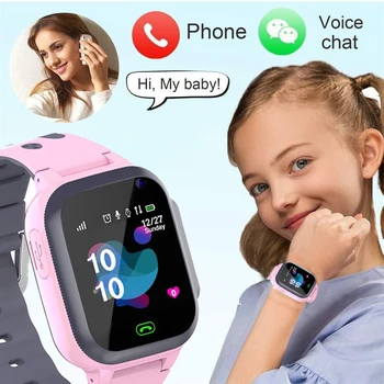 Vaikai laikrodžiai skambinti į Vaikų Smart Žiūrėti vaikams SOS Vandeniui Smartwatch Laikrodį SIM Kortelės buvimo Vietą Tracker vaikui žiūrėti berniukas mergaičių