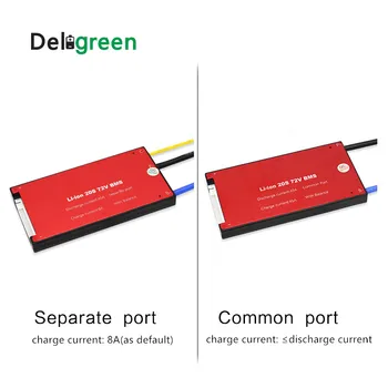 Deligreen 24S 30A 40A 50A 60A 72V PCM/PCB/BMS) už 3.2 V LiFePO4 baterija, su pusiausvyra funkciją, trumpo jungimo apsauga