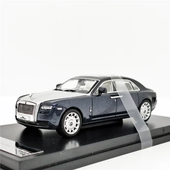 1:64 Rolls Royce Ghost Extended Ratų Bazė DarkBlue/Sidabro Diecast Modelio Automobilių
