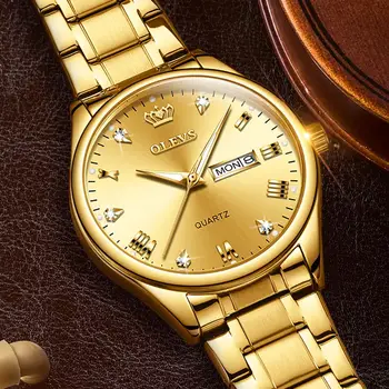Originalus Prekių Aukso Vyrų Laikrodžiai, Prabangūs Dizainerio Nerūdijančio Plieno, Atsparus Vandeniui Kvarco Atsitiktinis Verslo Laikrodis Mados Vyras+Box