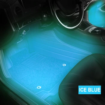 LED Automobilių Interjero Dekoratyvinis Apšvietimas Atmosfera Lempos Aplinkos Lempos 24/36/48 LED Nuotolinio/Valdymas Balsu Automobilių Koja Šviesos