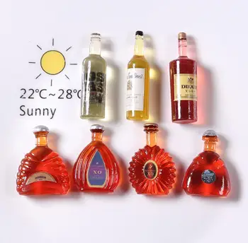 Derva Mini Vyno Butelis Modeliu, Žaislų, Lėlių Virtuvės Reikmenys