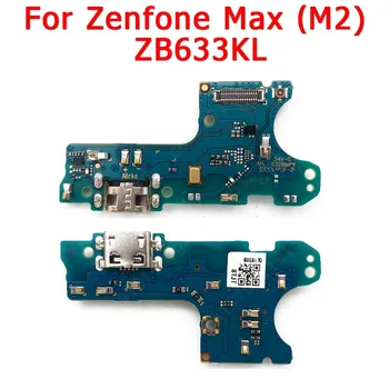 Originalus USB Įkrovimo lizdas skirtas ASUS ZenFone Max M2 ZB633KL Mokestis Valdybos PCB Dokas Plokštės Jungtis, Flex Pakeitimo Atsarginės Dalys