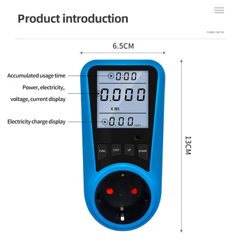 ES, JAV, JK, AS Kištukinis Skaitmeninės Srovės Matuoklis Voltmeter KINTAMOSIOS srovės Matuoklis Laiko Vatų Elektros Energijos Testeris Wattmeter FR BR JI Plug