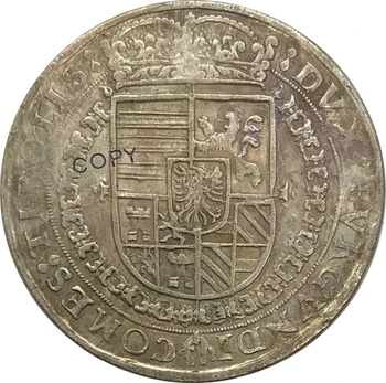 1595 Vokietija 1 Vieno Thaler Ferdinandas Cupronickel Sidabrą, Sidabro Kolekcionuojamų Kopijuoti Monetas