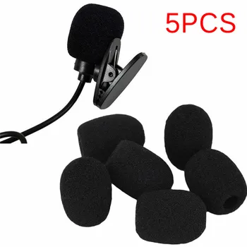 5x Mikrofonas laisvų Rankų įranga Grotelės, Putų Padengti Garso Mic Shield Sponge Bžūp