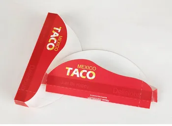 100vnt Taco Turėtojai Meksikos Maisto, Popieriaus Langelį, Pica Įrankis Hot Dog Turėtojas Stendas, Restoranas Taco Pakuotės Dėžutė