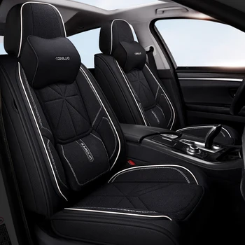 Visiška linų pluošto automobilių sėdynės padengti automobilių sėdynės apima BMW i3 1series 2series 3series 4series z4 6series bmw5series