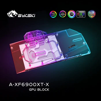 Bykski Vandens Bloko Naudoti XFX Radeon RX 6900XT / 6800 XT Speedster Merc 319 GPU Kortelės / Viso Padengti Vario Radiatorius / RGB Šviesos