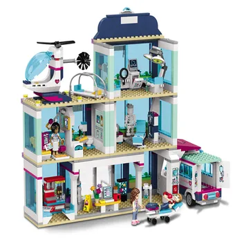 Naujas 932pcs Draugų Mergaitė Serijos 41318 Modelio Blokai Žaislų Ligoninės Vaikų Plytų Žaislai Mergina Kalėdų Dovanos