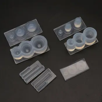 3D Mini Epoksidinės Pelėsių Pieno Arbatos Puodelio, Buteliuko Pakabukas UV Dervos Lieti Pelėsių Silikono Formos Rinkinys Miniture Maisto Žaisti Pelėsių Amatų Įrankiai