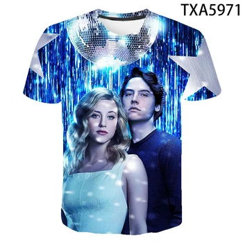 2020 Naujas 3D marškinėliai Riverdale Vyrams, Moterims, Vaikams Laisvalaikio Streetwear Berniukas Mergaitė Vaikai Atspausdintas T-shirt Mados Vasaros Kietas Viršūnes Tee