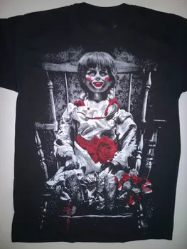 Į Triukams Annabelle Kūrimo T-Shirt Siaubo Filmas Blogio Lėlės Nuščiuvo