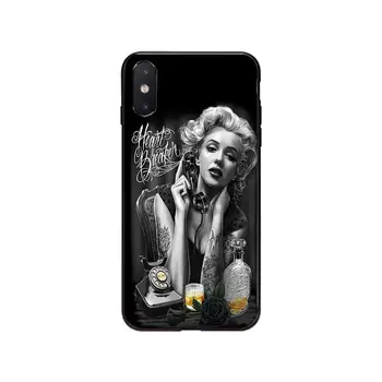 Marilyn Monroe Telefono dėklas Skirtas iPhone 12 mini 12Pro Max SE2 11 11Pro XS MAX XR 7 8 6 Plius 5 5S SE