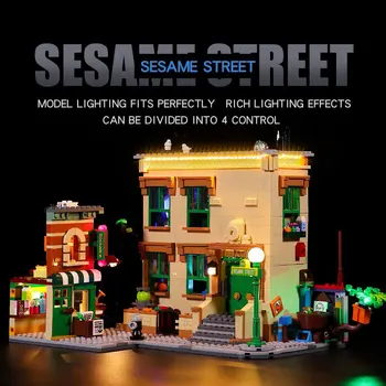 Led Apšvietimo Komplektas 123 Sesame Street Šviesa Nustatyti 21324 Blokai Modelis(neįeina Lego Rinkinys)