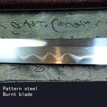 Sudegė ašmenys Aukšto kietumo machetes Lokveidīgs krašto peilis Ilgai Japonų kardas Pagamintas Kinijoje Aštrus peilis Kariai