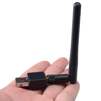 USB Wifi Adapteris mini 802.11 N mobiliojo nešiojamojo kompiuterio wifi adapteris wiht Antena 5DBI Dongle LAN Tinklo Kortelė imtuvas Nešiojamas KOMPIUTERIS